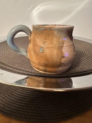 Mug Cup Clay Blue Handle MTS|128702