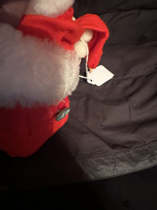 Vintage Musical Pixie Santa Girl Doll Animated plays " White Christmas " shelf Sit #62 VV MTS|141594