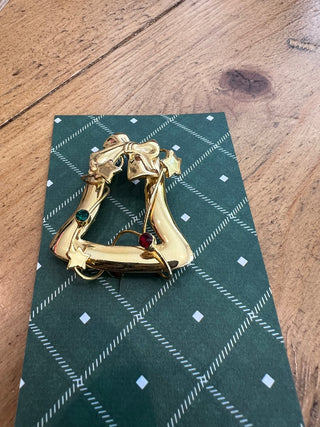 Gold Bell Christmas Pin/Broich|123949