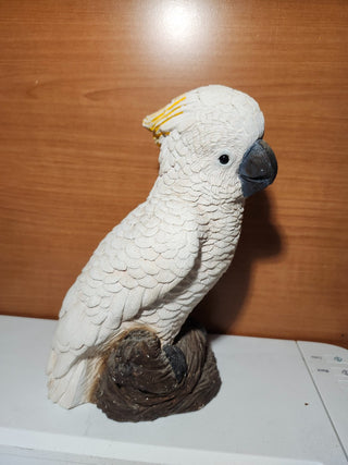 Chalkware cockatoo statue RCD|143793