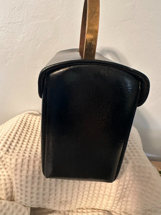 Handbag Vintage Black-Brass 1940's MTS|77723