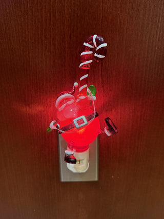 Vintage Santa with Candy Cane Night Light RCD|133230