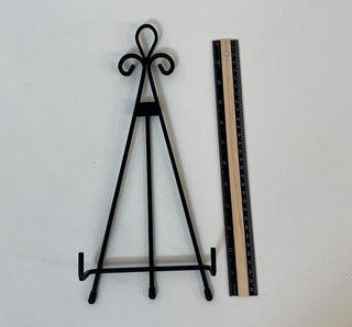 Black metal easel|58677