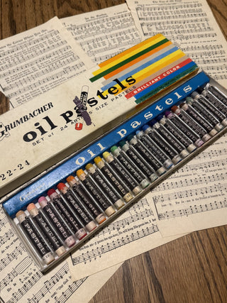 Vintage Grumbacher Oil Pastels RSV (wtwf)|136833