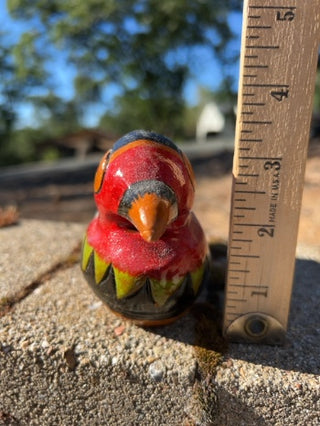 hand-painted wooden figurine Mandarin duck or a similar waterfowl