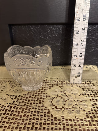 Vintage Oneida Southern Garden Lead Crystal Bowl-RCD|145253