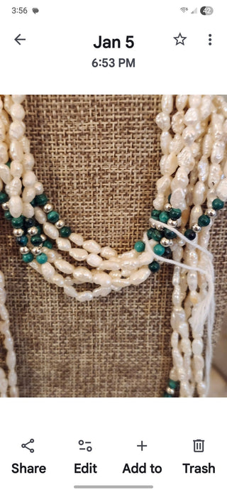 fresh water pearls set rcd