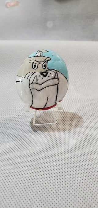 Painted rock #224 Butch  w/stand
