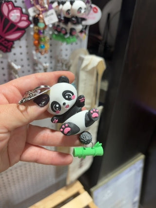 Panda Wiggly Tail Keychain