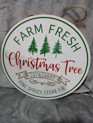 Fresh Christmas Tree sign rsv|124507