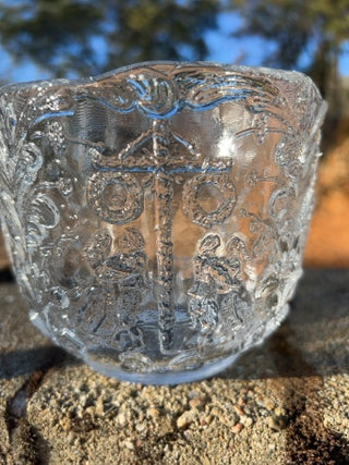 KW vintage Kosta Boda "Rhapsody" glass bowl designed by Kjell Engman in Sweden