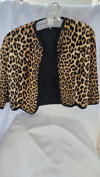 Vintage Leopard Print Jacket - Small|92370