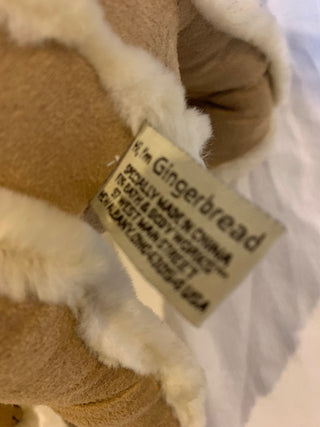 Faux suede Gingerbread Bear 10” MTS|132263
