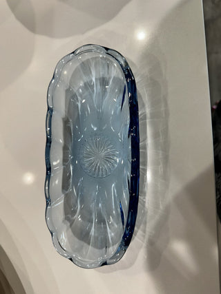 Vintage "Old Williamsburg" Blue Oval Dish MTS