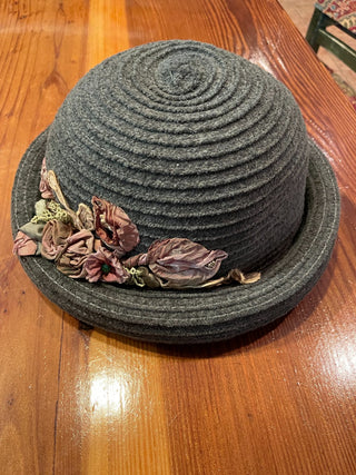 VNTG Inspired Felt & Silk Hat ~MTS|90329