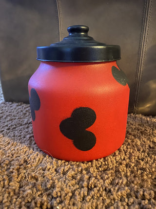 Mickey Mouse glass container