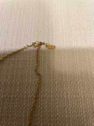 Vintage goldtone faux pearl / rhinestone