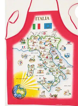 Vintage Italia Rosso Apron _Pelicano's Marketplace #47 VV MTS