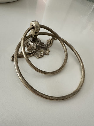 Vintage Brass Double Ring Towel/Scarf Holder MTS|91465