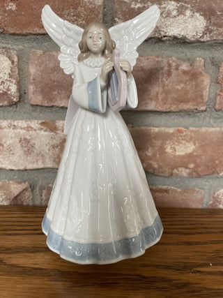 Lladro Angel With Harp RSV|95217