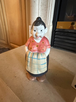 Vtg. Mamie Mullins - Moon Comic Strip circa 1930, figurine Bisque 8" RCD