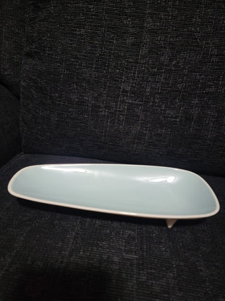 Blue Franciscan Contours Footed Dish RCD|87153