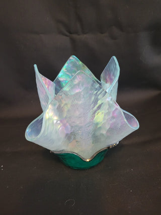 Northwest Iridescent Hankerchief Signed Vase RCD|101050