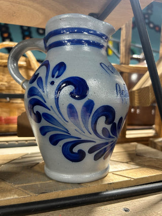 VTG salt glazed German pottery "Apple Wine"