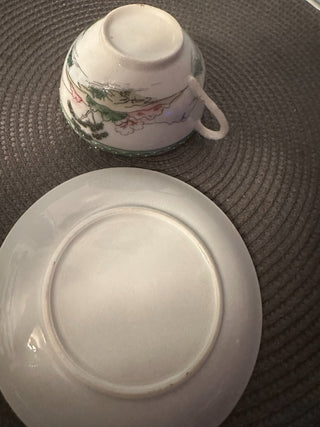 Teacup China Green Trim MTS|128674