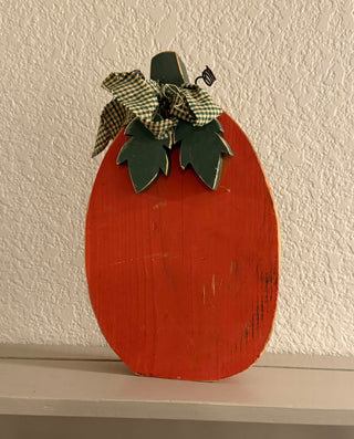 Orange Wood Pumpkin 11” RSV|127383