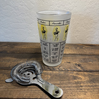 Vintage Federal Glass Cocktail Mixer Set RCD|130335