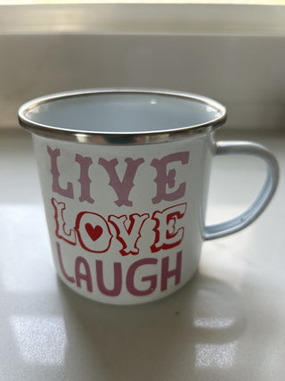 Lori Holt Home Town Enamel Tin Mug-RSV
