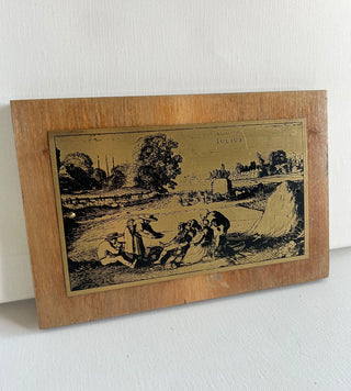 Copper etched plaque Julius RSV