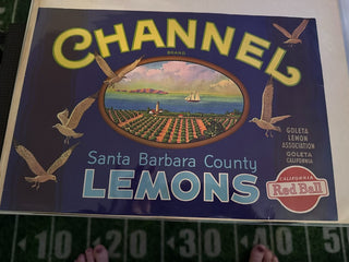 Channel Authentic Citrus Farm Crate Label EC012 MTS|100242