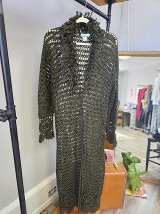 Vtg 90s/Y2K Erin Paige Duster Cardigan - Size M|121098