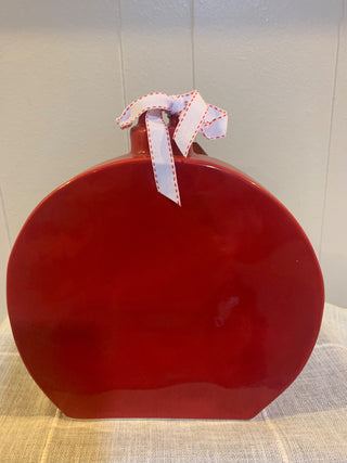 11 x 9 ceramic red ornament Rae Dunn|127021