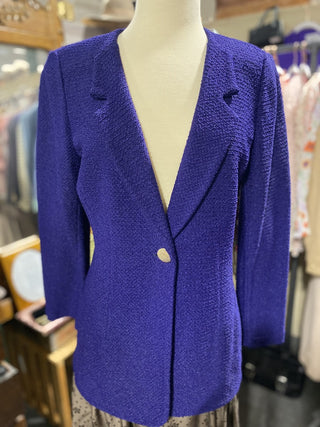 Purple St. John Knit Lady Jacket, 8 MTS|64586