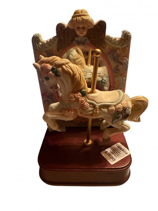 Carousel Animated Horse with Music Box moves up and down #62 VV MTS