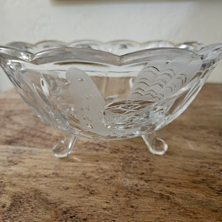 Hofbauer "The Byrdes Collection" crystal glass bowl (BRI) - MTS|133026