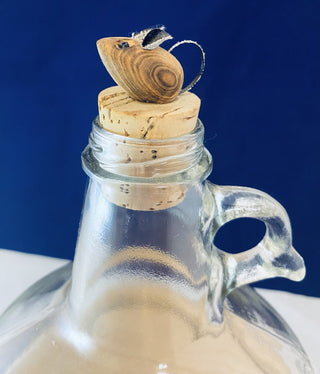 Vintage Glass and Wood Divided Jug Dome RCD