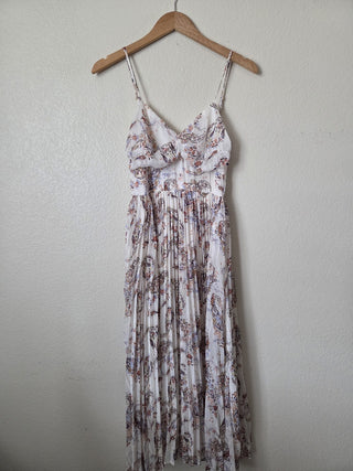 NEW! Blue Rain paisley printed pleated dress RSV|163876