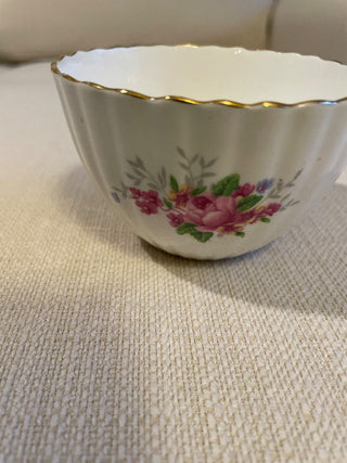 Radfords China Ribbed  Open Sugar Bowl Vintage RSV