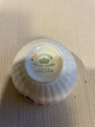 Radfords China Ribbed  Open Sugar Bowl Vintage RSV