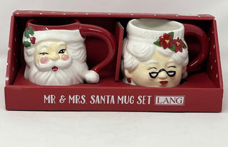 LANG Winking Santa and Mrs. Claus , Hand Painted-RSV|126783