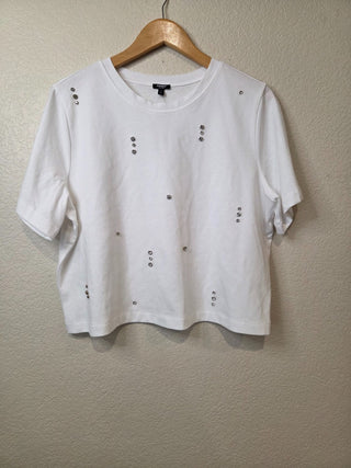 NEW! Express 100% cotton tee with rhinestones - NWT RSV|158485