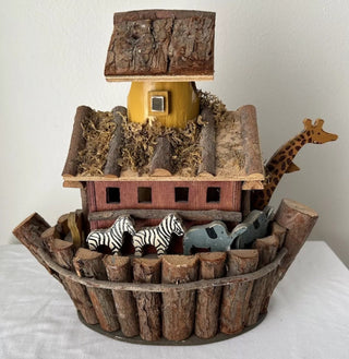 Wooden Noah's Ark Birdhouse /Decor 12" #62 VV MTS|82163