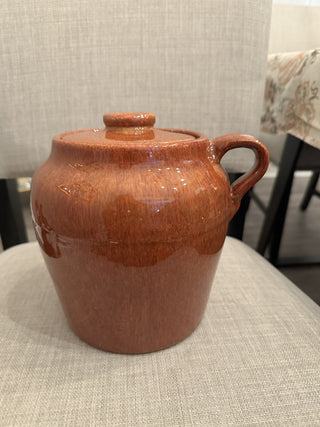 Vintage Stoneware Bean Pot with Lid MTS|105070