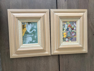 Wood framed swan print|59957