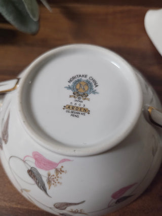 Vtg Noritake Arden Cream & Sugar Set- NIS