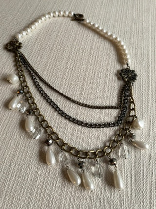 vintage multi-strand statement Necklace Traci lynn